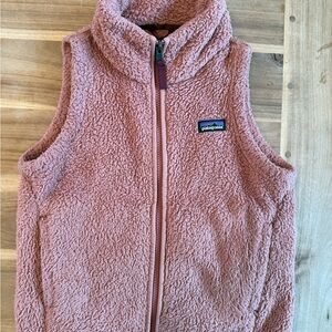 Girls Patagonia Los Gatos Fleece Vest - Rose
